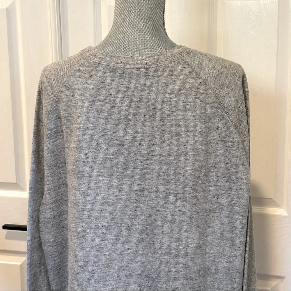 BANANA REPUBLIC Men’s Cotton Blend Sweater Heather Gray Crewneck Sweatshirt XXL‎